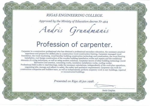 Carpenter Services Grundmanis