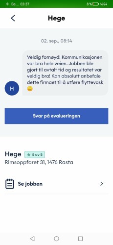 A Til Å I Renholdstjenester Natalia Szewczyk