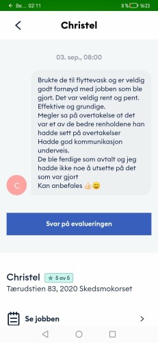 A Til Å I Renholdstjenester Natalia Szewczyk