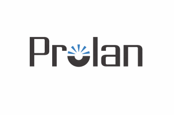 Prolan logo with blue power burst