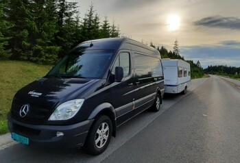 Transport av campingvogn Transport av campingvogn