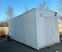 IMG 0059 Frakt av 20 fots brakke i tre fra Bryne til Utsira