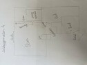 Skisse over tiltenkt plan Renovering av 27 kvm leilighet