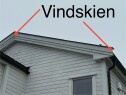 Pipehatt på skorsteiner + bytte en vindskie