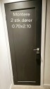 Montere 7,5 m lettvegg m/2 dører