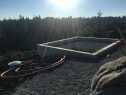 Grunnmur 1 Oppsette av anneks 20m2, grunnmur ferdig