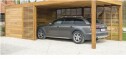 Carport Tegning for enkeltcarport med bod