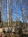 Siste stolpe med bardun Legge 48 m jordkabel