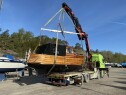 Transport av 3500 kg trebåt