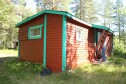 Hytta i skjomen og fjellan i Sor Skjomen 003 Gammel hytte fra 1961: Små reparasjoner, reparering av bordkledning, skifting av vindu