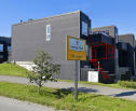 Fasade Nord forlenget strek Bygge om Carport til garasje + rom bak.
